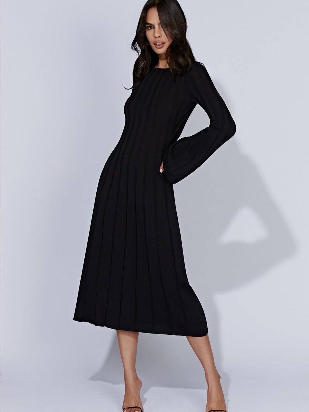 Meshki Juniper Flare Sleeve Knit Midi Dress - Picture 3 of 3